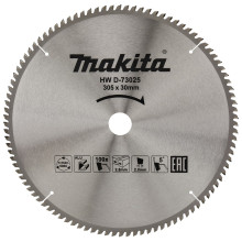 Диск пильний по алюмінію Makita TCT 305x30x100 D-73025