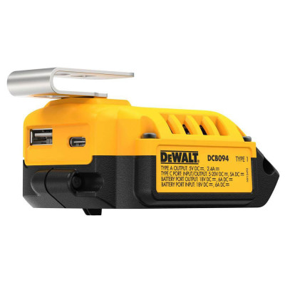 Зарядний пристрій-адаптер USB DeWALT Li-Ion 18 В/Li-Ion 54 В DCB094K