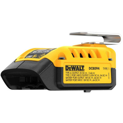 Зарядний пристрій-адаптер USB DeWALT Li-Ion 18 В/Li-Ion 54 В DCB094K
