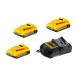 Набір DeWALT XR зарядний пристрій 10.8-18 В, акумулятори 3 шт Li-Ion 18 В 2 Аг DCB105D3