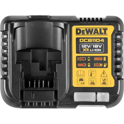 Набір DeWALT XR зарядний пристрій 12/18 В, акумулятори 2 шт Li-Ion 18 В 4 Аг DCB1104M2