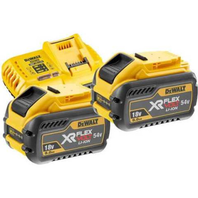Набір DeWALT XR FlexVolt зарядний пристрій 18/54 В, акумулятори 2 шт Li-Ion 18 В/Li-Ion 54 В 9 Аг/3 Аг DCB118X2