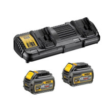 Набір DeWALT XR FlexVolt зарядний пристрій 10.8-54 В, акумулятори 2 шт Li-Ion 18 В/Li-Ion 54 В 6 Аг/2 Аг DCB132T2