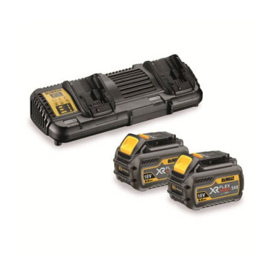 Набір DeWALT XR FlexVolt зарядний пристрій 10.8-54 В, акумулятори 2 шт Li-Ion 18 В/Li-Ion 54 В 6 Аг/2 Аг DCB132T2