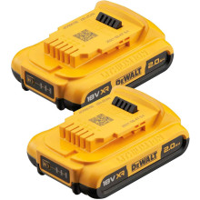 Набір DeWALT XR акумулятори 2 шт Li-Ion 18 В 2 Аг DCB183D2