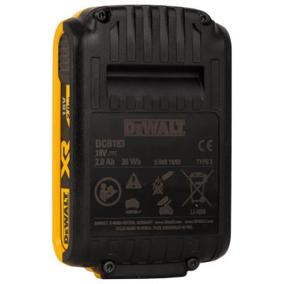 Набір DeWALT XR акумулятори 2 шт Li-Ion 18 В 2 Аг DCB183D2