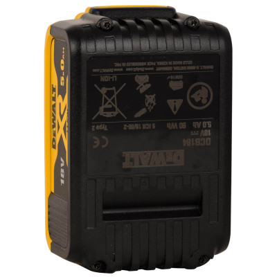 Набор DeWALT XR аккумуляторы 2 шт Li-Ion 18 В 5 Ач DCB184P2