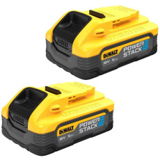 Набір DeWALT XR PowerStack акумулятори 2 шт Li-Ion 18 В 5 Аг DCBP518H2