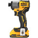 Дрель-шуруповерт аккумуляторная ударная + подарок DeWALT DCD805H2T+DCF840N