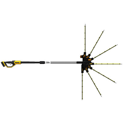 Кущоріз акумуляторний зі штангою DeWALT DCMPH566P1