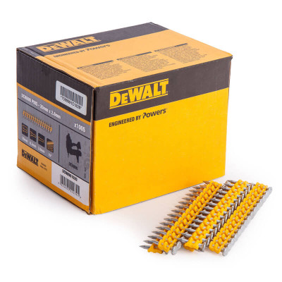 Гвозди оцинкованные по бетону 1005 шт DeWALT 20х2.6 мм 15° DCN8901020