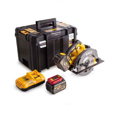Акумуляторна дискова пила DeWALT XR FLEXVOLT DCS575T2