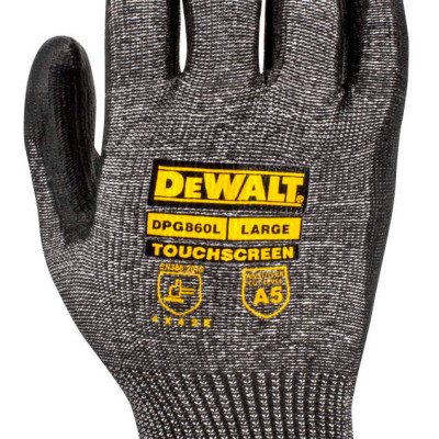 Перчатки универсальные с чуствительностью к сенсорному эрану DeWALT 5/E 9/L DPG860L