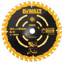 Диск пильний по дереву DeWALT EXTREME 184х16х40 DT10303