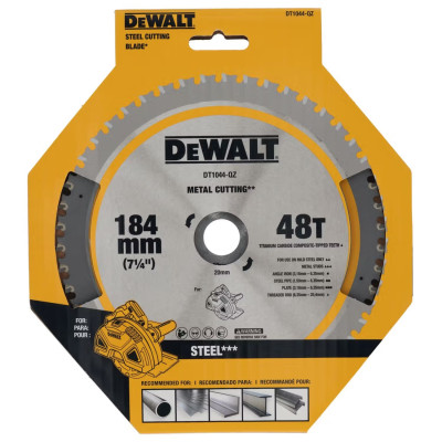 Диск пильний по металу DeWALT METAL CUTTING 184х20х48 DT1044