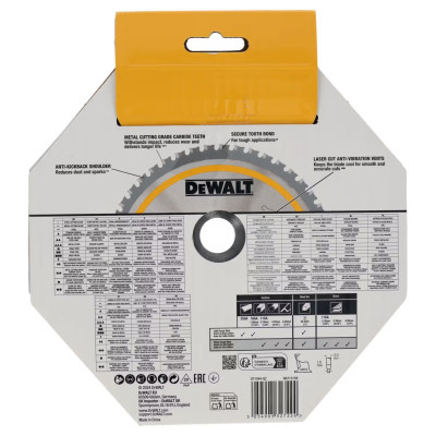 Диск пильний по металу DeWALT METAL CUTTING 184х20х48 DT1044