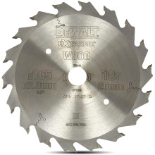 Диск пильний по дереву DeWALT EXTREME WORKSHOP 165х20х18 DT1089