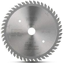 Диск пильний по дереву DeWALT EXTREME WORKSHOP 165х20х48 DT1090