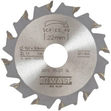 Диск пильний по дереву DeWALT 102х22х12 DT1306