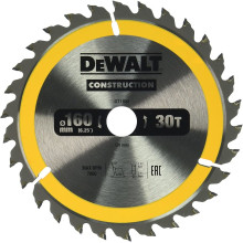 Диск пильный по дереву DeWALT СONSTRUCTION 160х20х30 DT1932