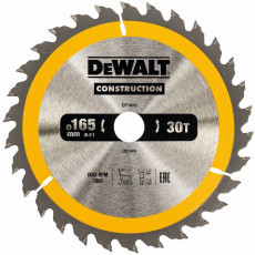Диск пильний по дереву DeWALT CONSTRUCTION 165х20х30 DT1935