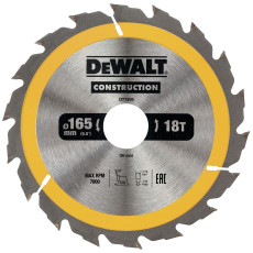 Диск пильний по дереву DeWALT CONSTRUCTION 165х30х18 DT1936