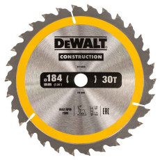 Диск пильний по дереву DeWALT СONSTRUCTION 184х16х30 DT1940