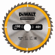 Диск пильний по дереву DeWALT СONSTRUCTION 190х30х40 DT1945