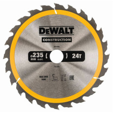 Диск пильний по дереву DeWALT СONSTRUCTION 235х30х24 DT1954