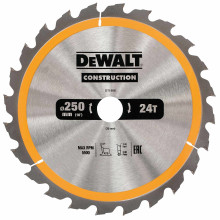 Диск пильний по дереву DeWALT СONSTRUCTION 250х30х24 DT1956