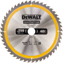 Диск пильний по дереву DeWALT CONSTRUCTION 250х30х48 DT1957