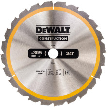 Диск пильный по дереву DeWALT CONSTRUCTION 305х30х24 DT1958