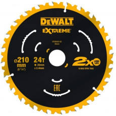 Диск пильний по дереву DeWALT EXTREME 210х30х24 DT20432
