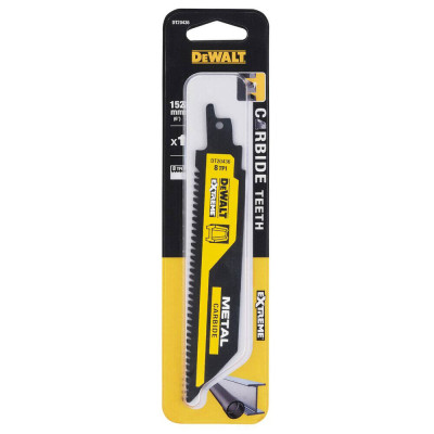 Полотно по металу для шабельної пили DeWALT Extreme Carbide 152 мм 8 TPI DT20436