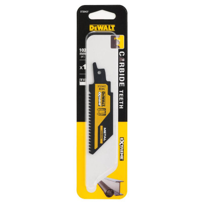 Полотно по металлу для сабельной пилы DeWALT Extreme Carbide 102 мм 8 TPI DT20437