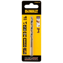 Свердло по металу DeWALT Extreme Black & Gold HSS-G 6х57х93 мм DT20522