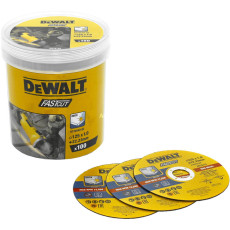 Круги відрізні по нержавіючій сталі 100 шт DeWALT Inox FastCut 125х22.23х1 мм DT20540