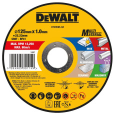 Круг відрізний універсальний DeWALT Multi-Material 125х22.23х1 DT20595
