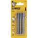 Полотна по металу для лобзика 5 шт DeWALT HSS 100х72х3 мм T 127 D DT2163