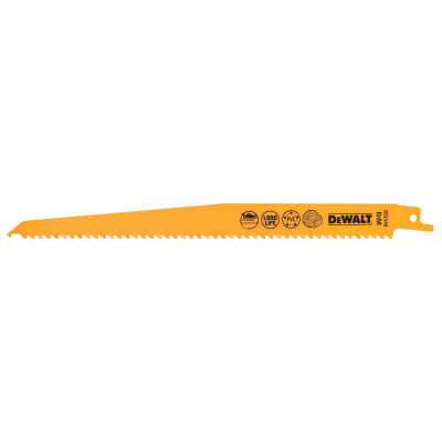 Полотна по дереву для сабельной пилы 100 шт DeWALT 228 мм 6 TPI DT2320