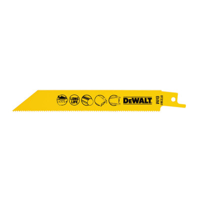 Полотна по металу для шабельної пили 5 шт DeWALT 152 мм 14 TPI DT2361