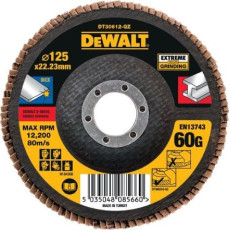 Круг пелюстковий по нержавіючій сталі DeWALT Extreme 125х22.23 мм P60 DT30612