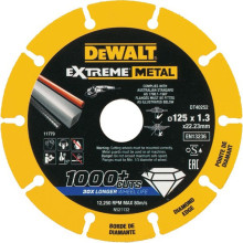 Круг алмазний по металу DeWALT 125х22.23х1.3 мм DT40252