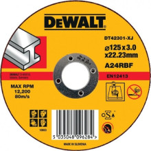 Круг відрізний по металу DeWALT 125х22.23х3 мм DT42301