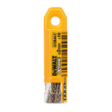 Свердла по металу 10 шт DeWALT Extreme Industrial Cobalt HSS-Co 2х24х49 мм DT4918