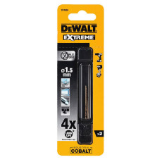Свердла по металу 2 шт DeWALT Extreme Industrial Cobalt HSS-Co 1.5х18х40 мм DT4959
