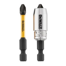 Біти ударні подовжені 2 шт з магнітним утримувачем DeWALT Impact Torsion Extreme PZ2 57 мм DT70535T