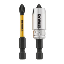 Біти ударні подовжені 2 шт з магнітним утримувачем DeWALT Impact Torsion Extreme PH2 57 мм DT70536T
