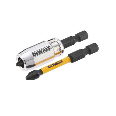 Біти ударні подовжені 2 шт з магнітним утримувачем DeWALT Impact Torsion Extreme PH2 57 мм DT70536T