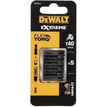 Біти ударні 5 шт DeWALT Impact Torsion Extreme T40 25 мм DT7373